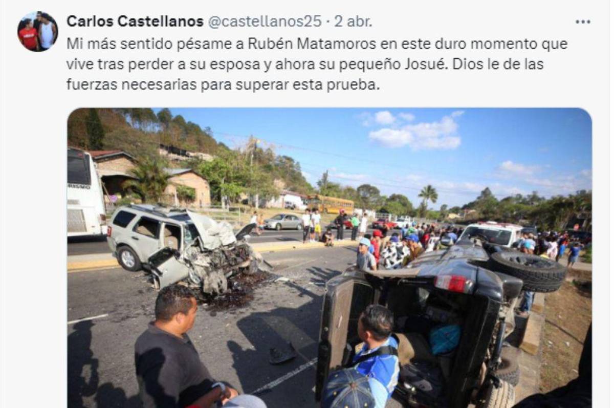 Ruben Matamoros recibe apoyo y solidaridad de la prensa hondureña y club de fútbol tras la muerte de su hijo menor