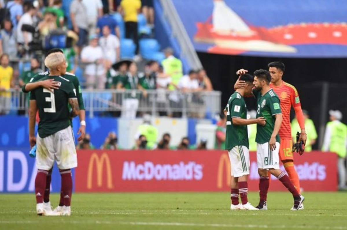 Las desgarradoras fotos de jugadores de México tras eliminación en Rusia 2018