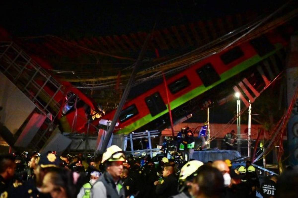 Horror en México: las dramáticas imágenes del terrible accidente de tren que deja más de 20 muertos