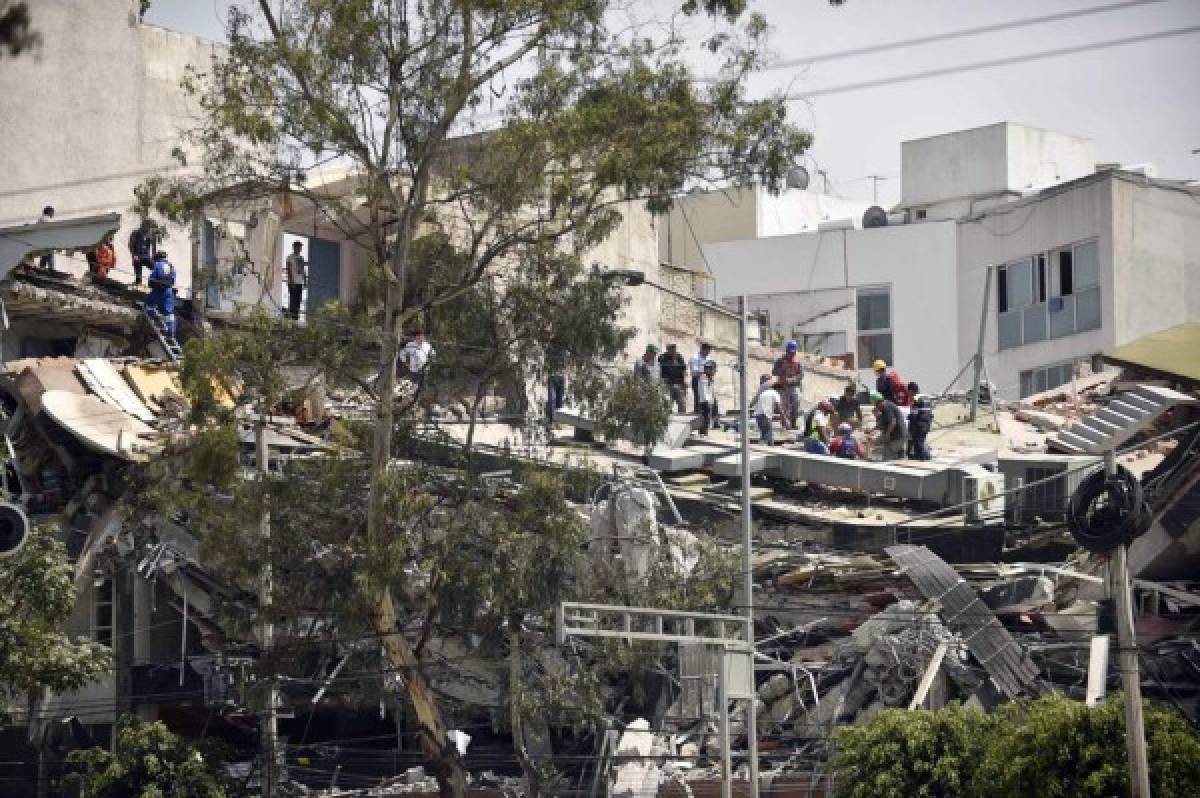 Las 15 fotos que reflejan la tragedia que dejó el fuerte terremoto en México