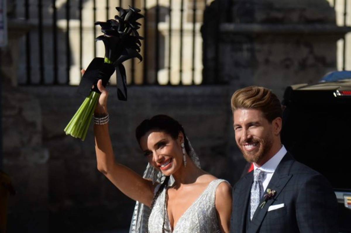 Con invitados de lujo: Las imágenes de la boda de Sergio Ramos y Pilar Rubio