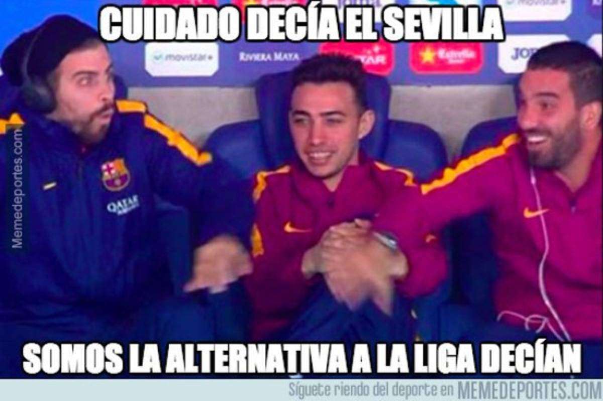 ¡Ojo Madrid! Los memes que dejó el triunfo del Barcelona ante Sevilla