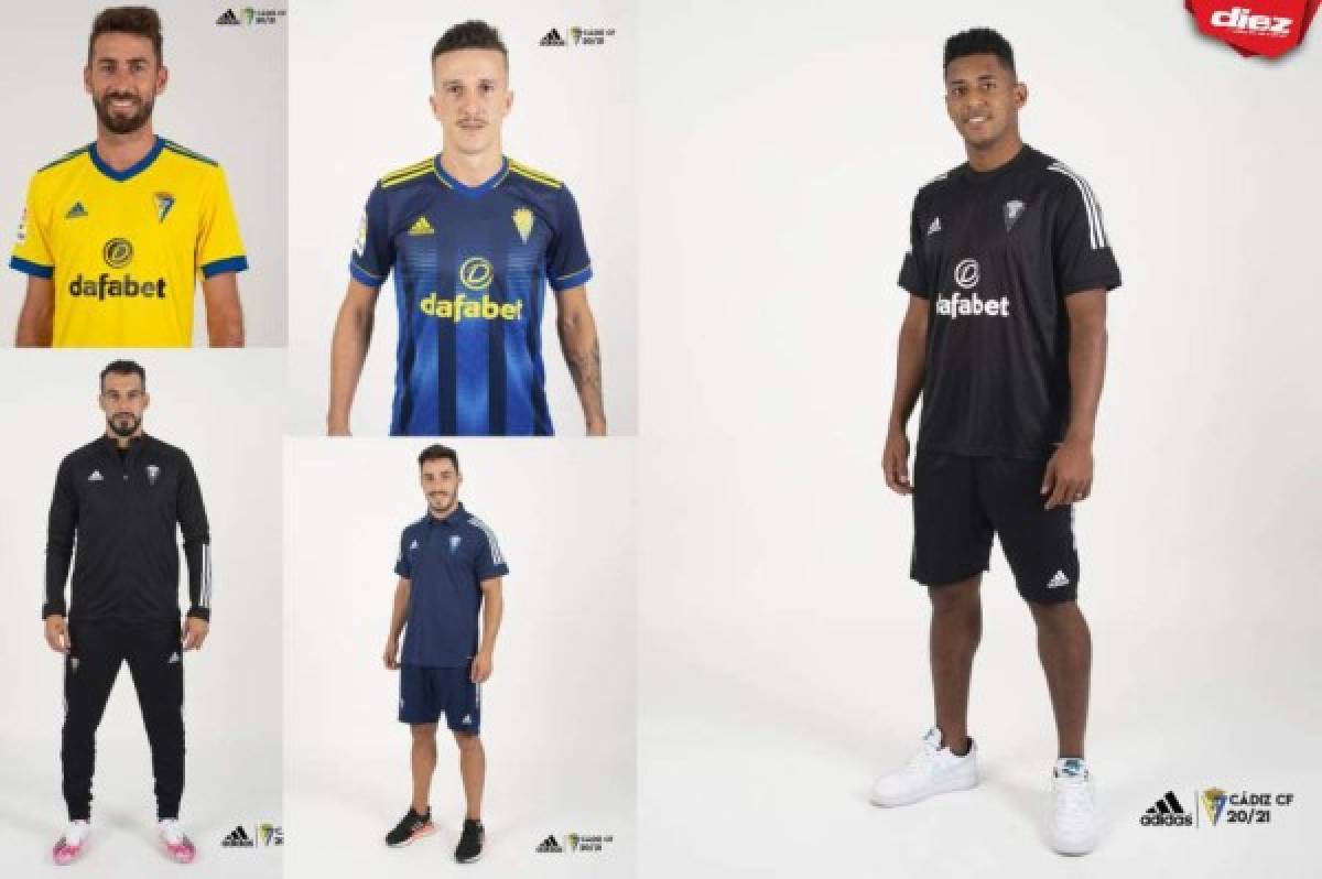 Antony Lozano modela la hermosa y nueva indumentaria de Cádiz para la temporada 2020-2021 en LaLiga