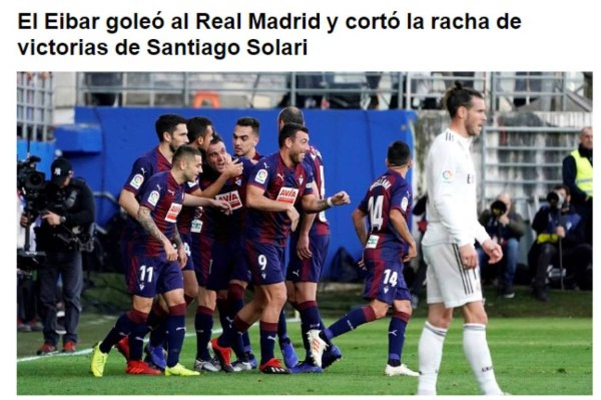 ''Bochorno'', así se come la prensa al Real Madrid tras recibir paliza del Eibar
