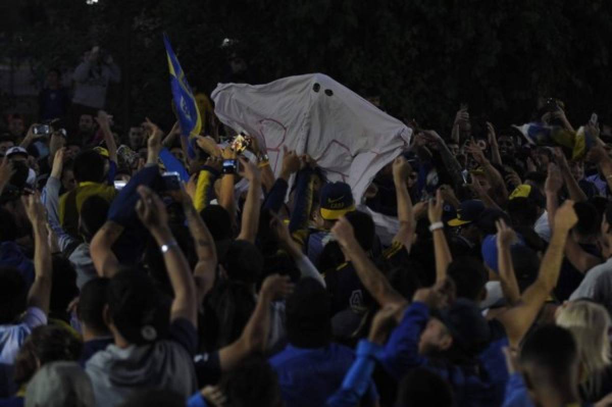 FOTOS: La impresionante despepida de los aficionados al Boca Juniors