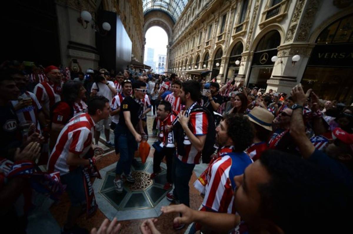 Ambiente espectacular en Milán por la final de la Champions League