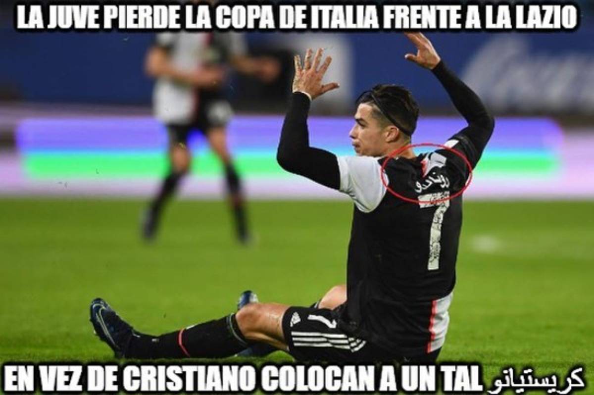 Los memes no perdonan a Cristiano Ronaldo luego de que Juventus perdiera final ante Lazio