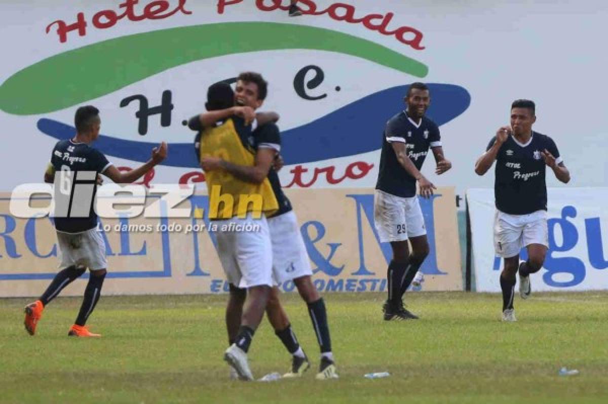 EN FOTOS: Festejo de salvación tras el triunfo de Honduras Progreso ante Juticalpa