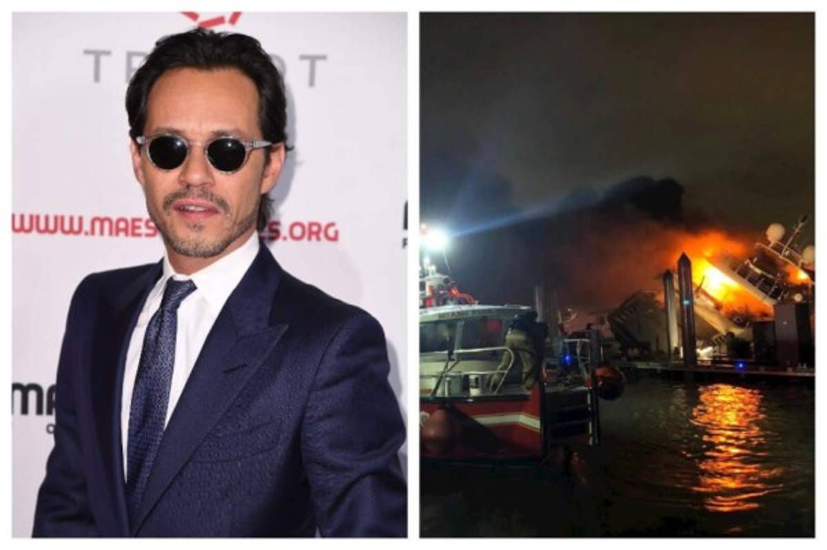 Así quedó el lujoso yate de Marc Anthony valorado en 7 millones de dólares que fue destrozado por un voraz incendio