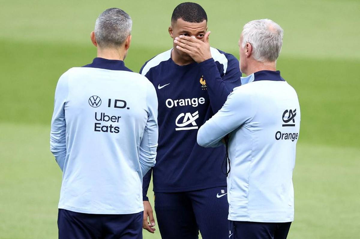 Las primeras fotos de Kylian Mbappé tras fracturarse la nariz en la Eurocopa 2024: el anuncio de su entrenador