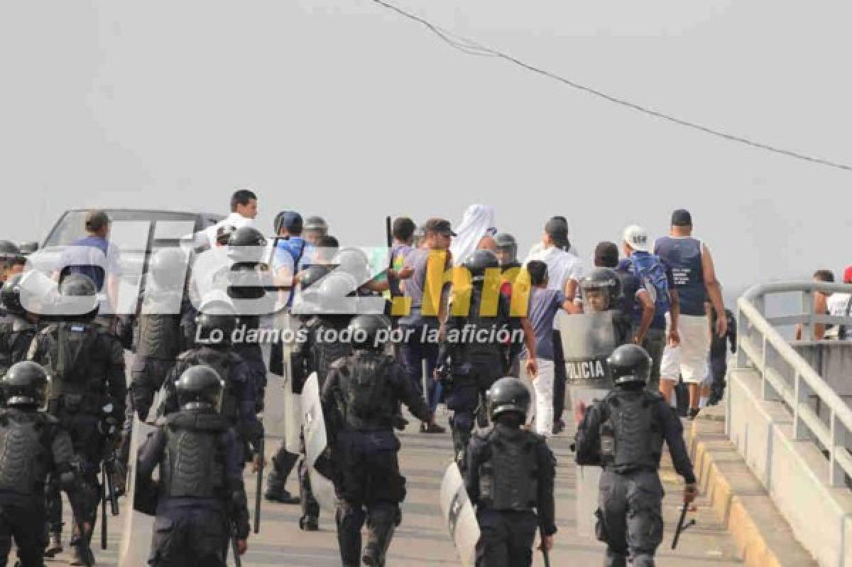 EN FOTOS: Así fue la balacera en las afueras del Nacional en el Motagua-Marathón