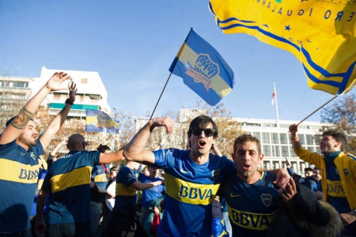 EN FOTOS: El impresionante ambiente en el Bernabéu para la final River-Boca    