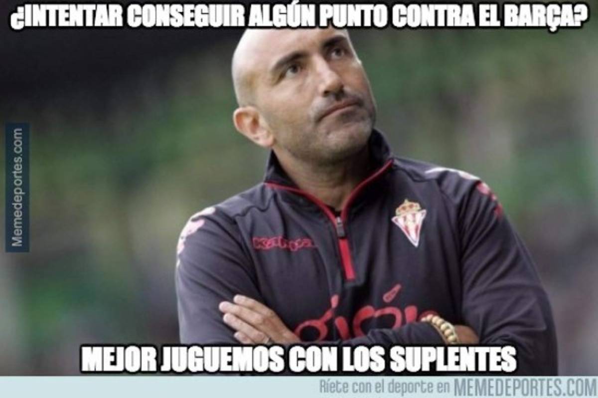 Los mejores memes de la paliza del Barcelona al Sporting Gijón