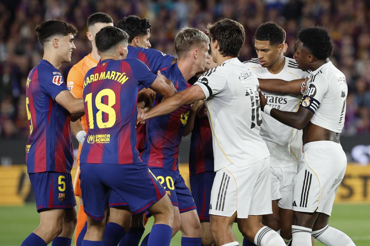 Agarrón en el Clásico, el penal que pidió Real Madrid y Vinicius responde con las 15 Champions