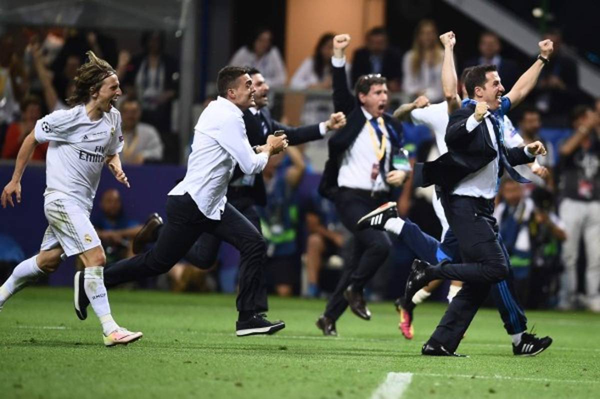 La eufórica celebración del Real Madrid tras ganar la Undécima Champions League