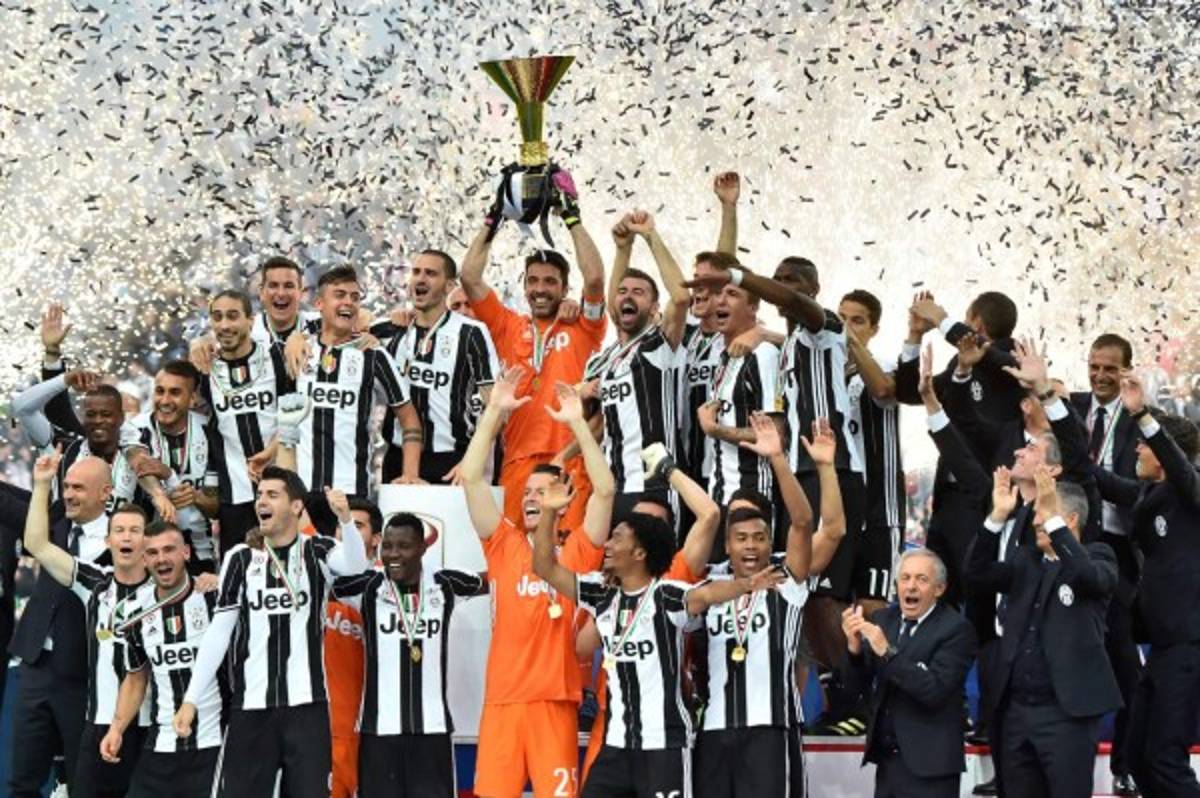 Así celebraron su título de campeón la Juventus y PSG en Europa