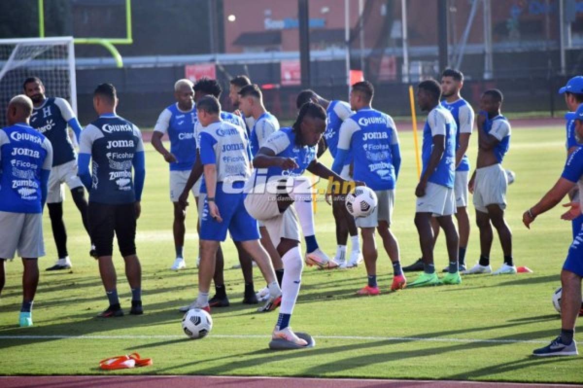 ¡Sonrisas, concentración y novedades! Las postales del primer entreno de Honduras en Houston