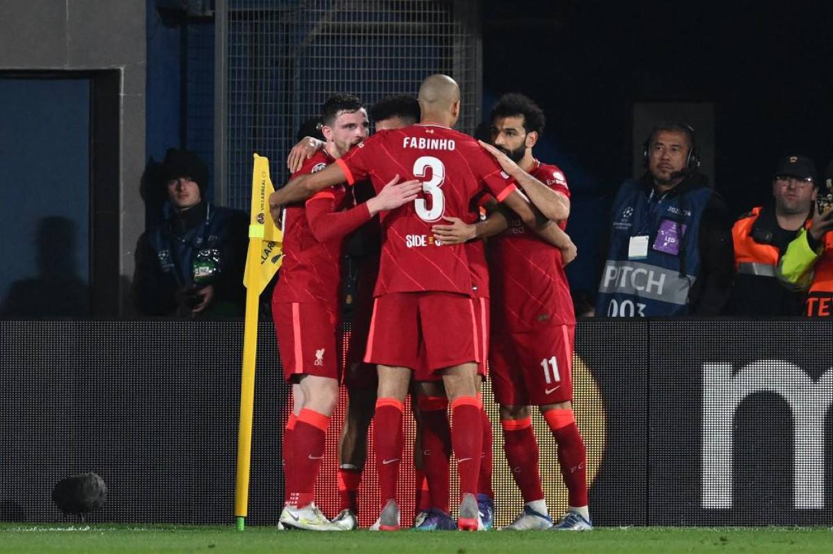 El festejo del Liverpool en el campo del Villarreal luego de avanzar a la final de la Champions y la emoción de Luis Díaz