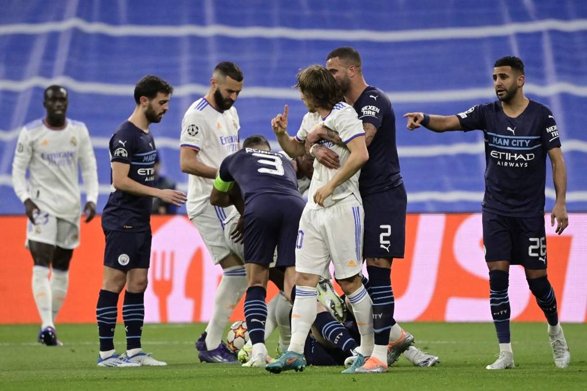 Modric fue golpeado, la reacción de Guardiola tras la épica remontada del Real Madrid y los jugadores del City abatidos