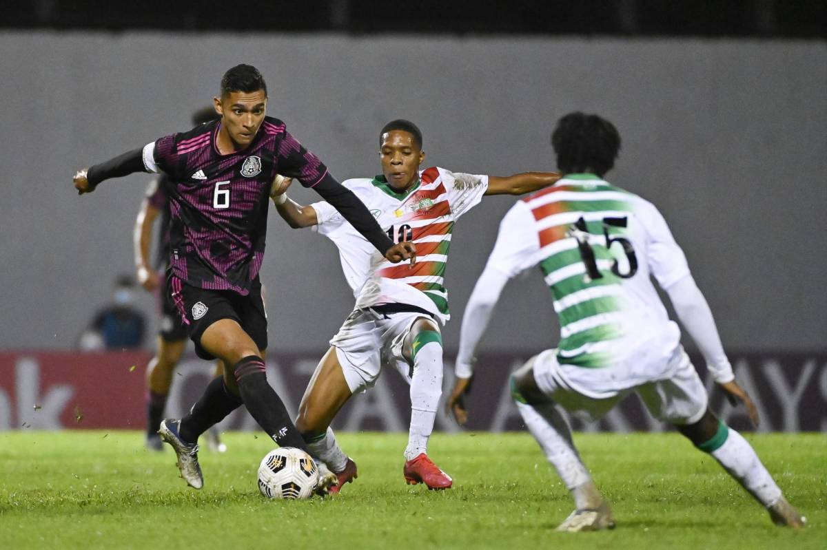 México se pasea ante Surinam con tremenda paliza en su estreno del Premundial Sub-20 de Concacaf