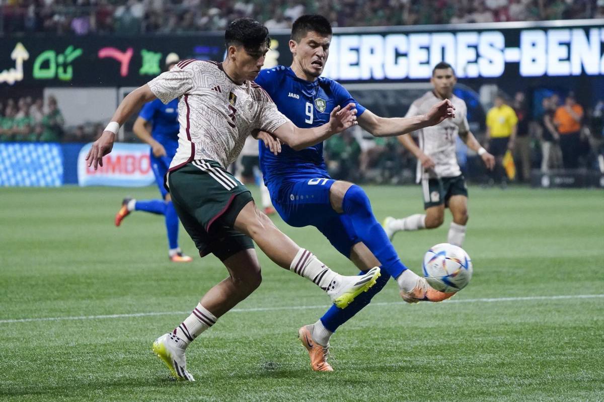 México empató 3-3 frente a Uzbekistán en el Mercedes-Benz Arena de Atlanta.