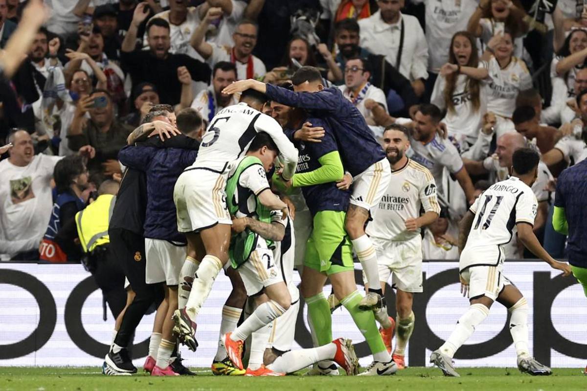 Eufórico festejo de Real Madrid por ir a la final de Champions, la verdad sobre el gol anulado al Bayern Múnich y el villano