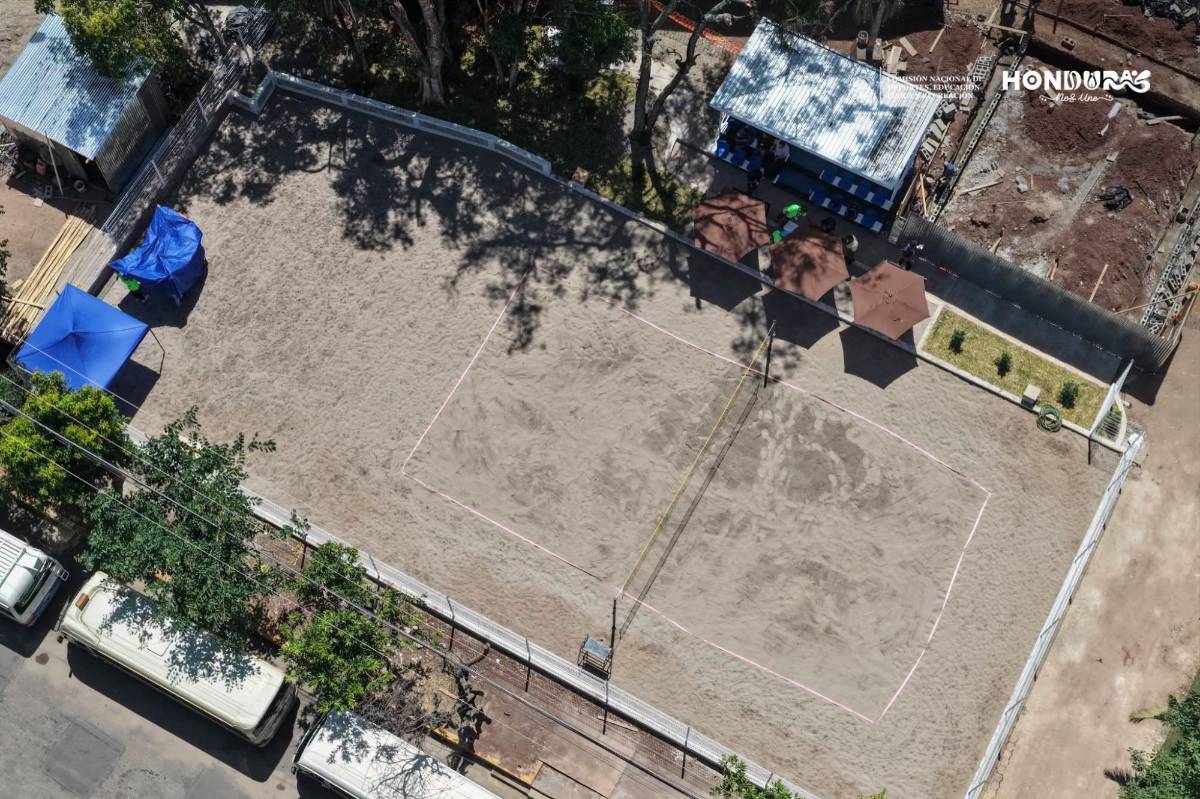 Villa Olímpica luce renovada: CONDEPOR mejora cancha de voleibol de playa