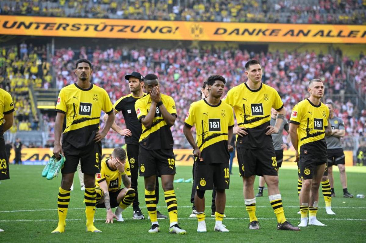 Las desgarradoras imágenes de Reus; Haller y Bellingham destrozados tras la pérdida del título del Dortmund en la Bundesliga