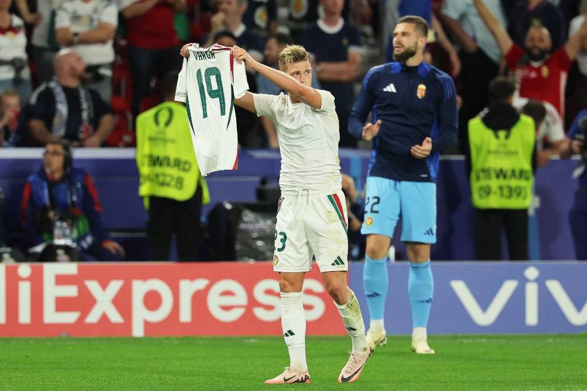 Sensibles imágenes en la Eurocopa 2024: Así quedó jugador de Hungría tras golpe en la cabeza y la lesión que sufre