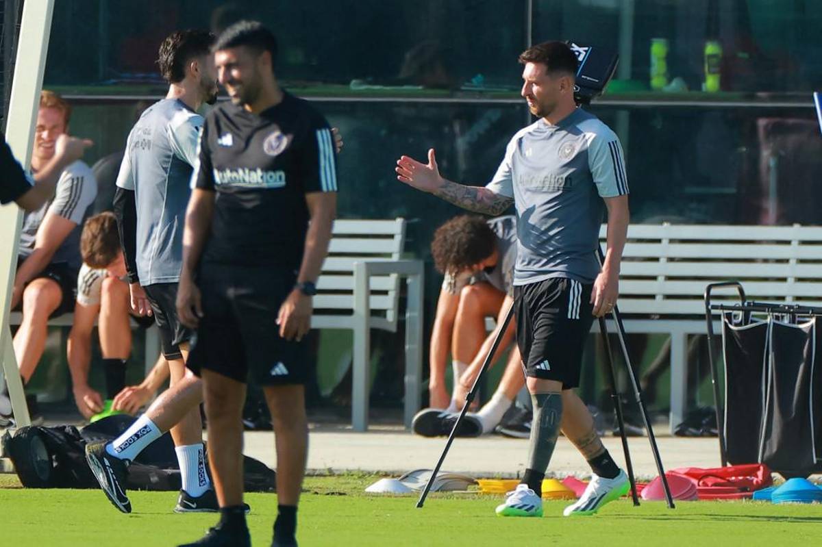Messi tiene nuevo amigo, visita especial y el reencuentro: Así fue el primer entrenamiento del Leo con el Inter de Miami
