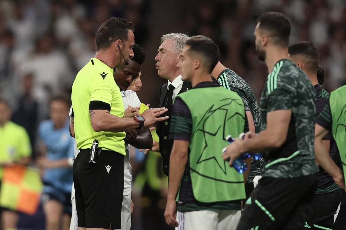 La reacción de Guardiola por el golazo de Vinicius y los gestos de Haaland con el brasileño; el enfado de Ancelotti tras el empate