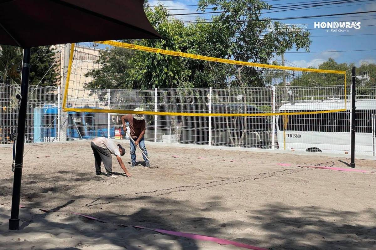 Villa Olímpica luce renovada: CONDEPOR mejora cancha de voleibol de playa