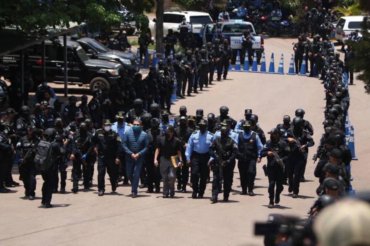 El día de extradición de Juan Orlando Hernández: francotiradores, helicópteros y máxima seguridad