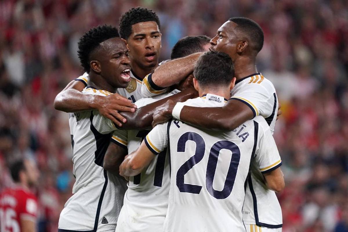 El puesto que ocupa el Real Madrid en la tabla de posiciones de la Liga Española tras derrotar al Athletic en el debut