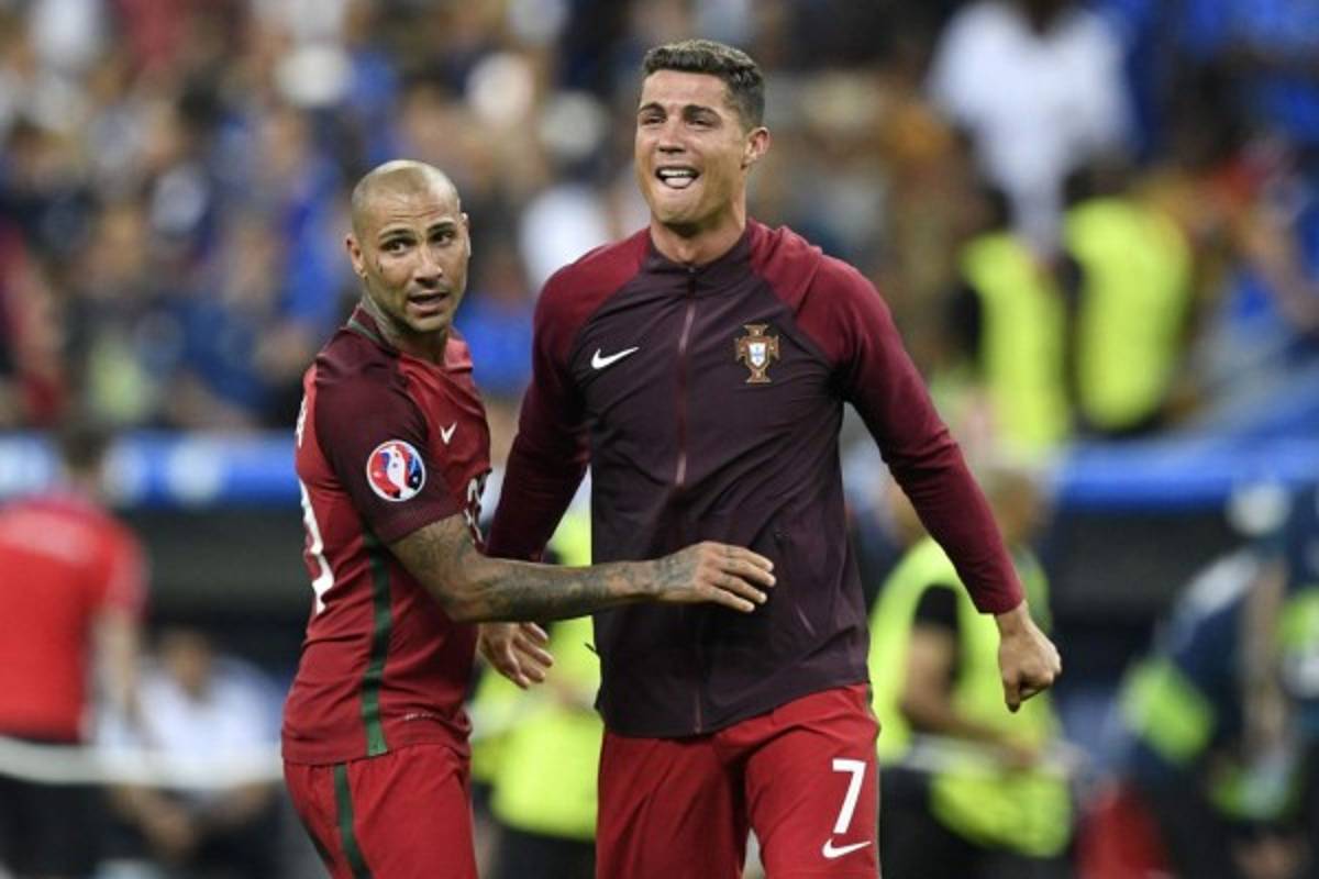 Así celebró Cristiano Ronaldo su primer título con la selección de Portugal al ganar la Eurocopa