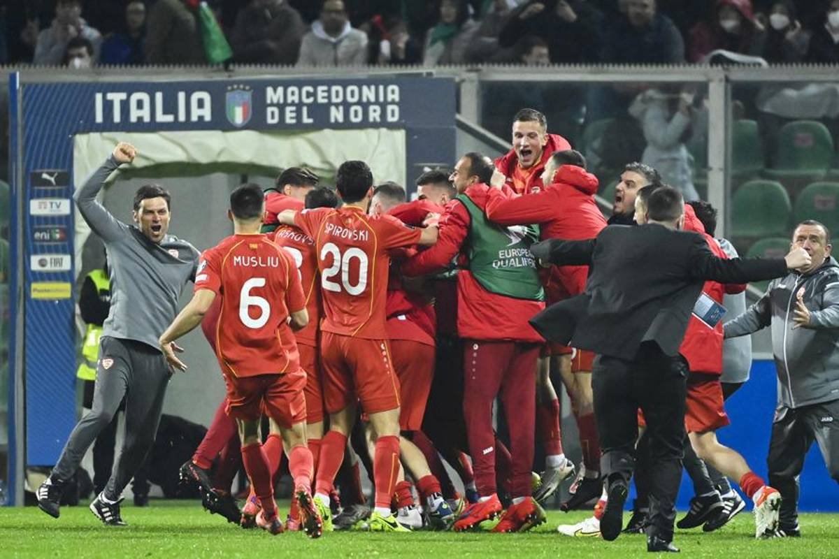 ¡Macedonia enloquece, Portugal avanza y los golazos de Bale! Las postales de la primera ronda de repechajes en Europa