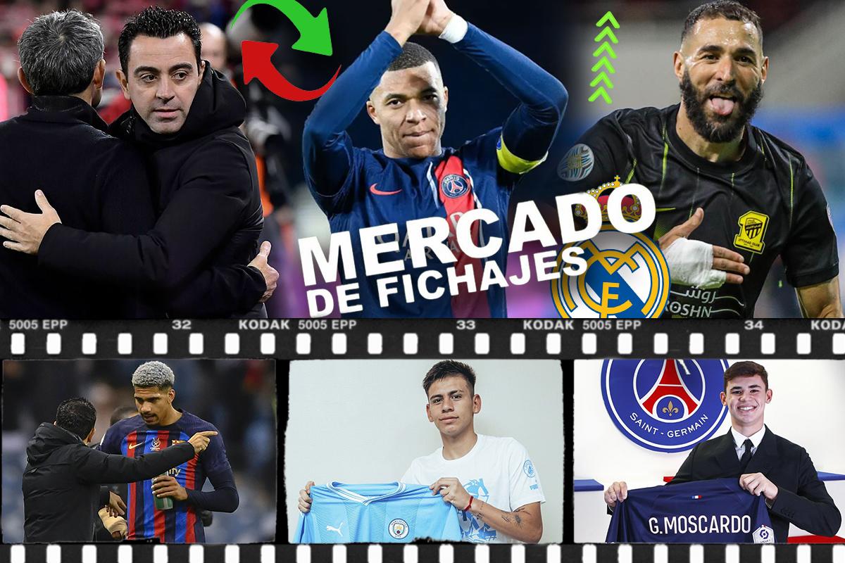 Mercado de fichajes: Mbappé decide su futuro y la postura del Barcelona con Xavi; Ancelotti le pide este ‘9’ al Real Madrid
