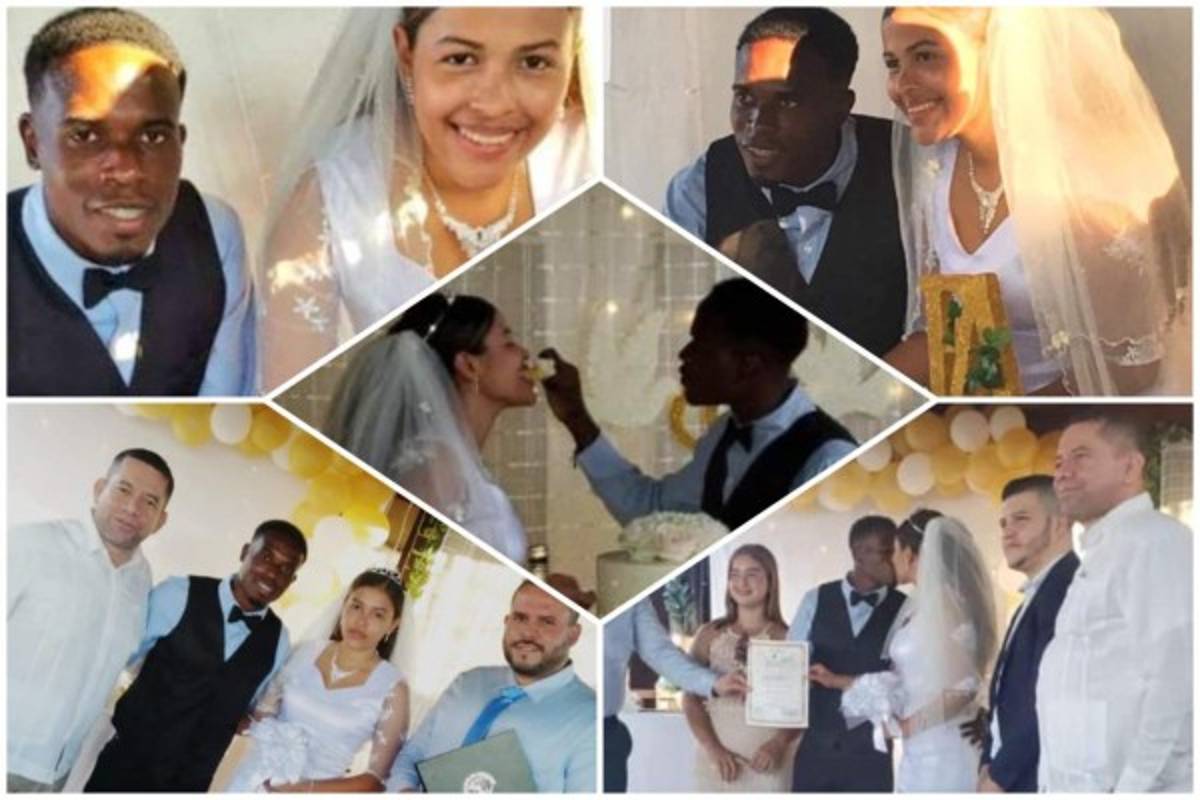 Las fotos exclusivas de la boda del futbolista de Olimpia 'Flecha' Bernárdez con su novia Gabby Corea