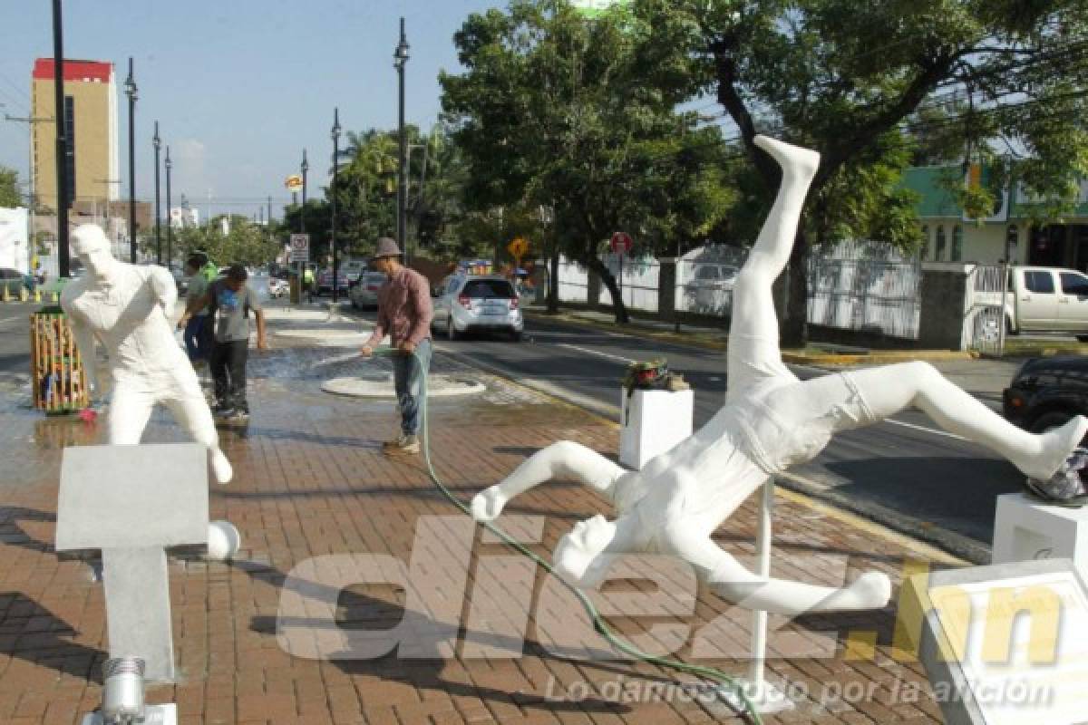 El estadio Morazán cambia de nombre y así luce con su plaza mundialista