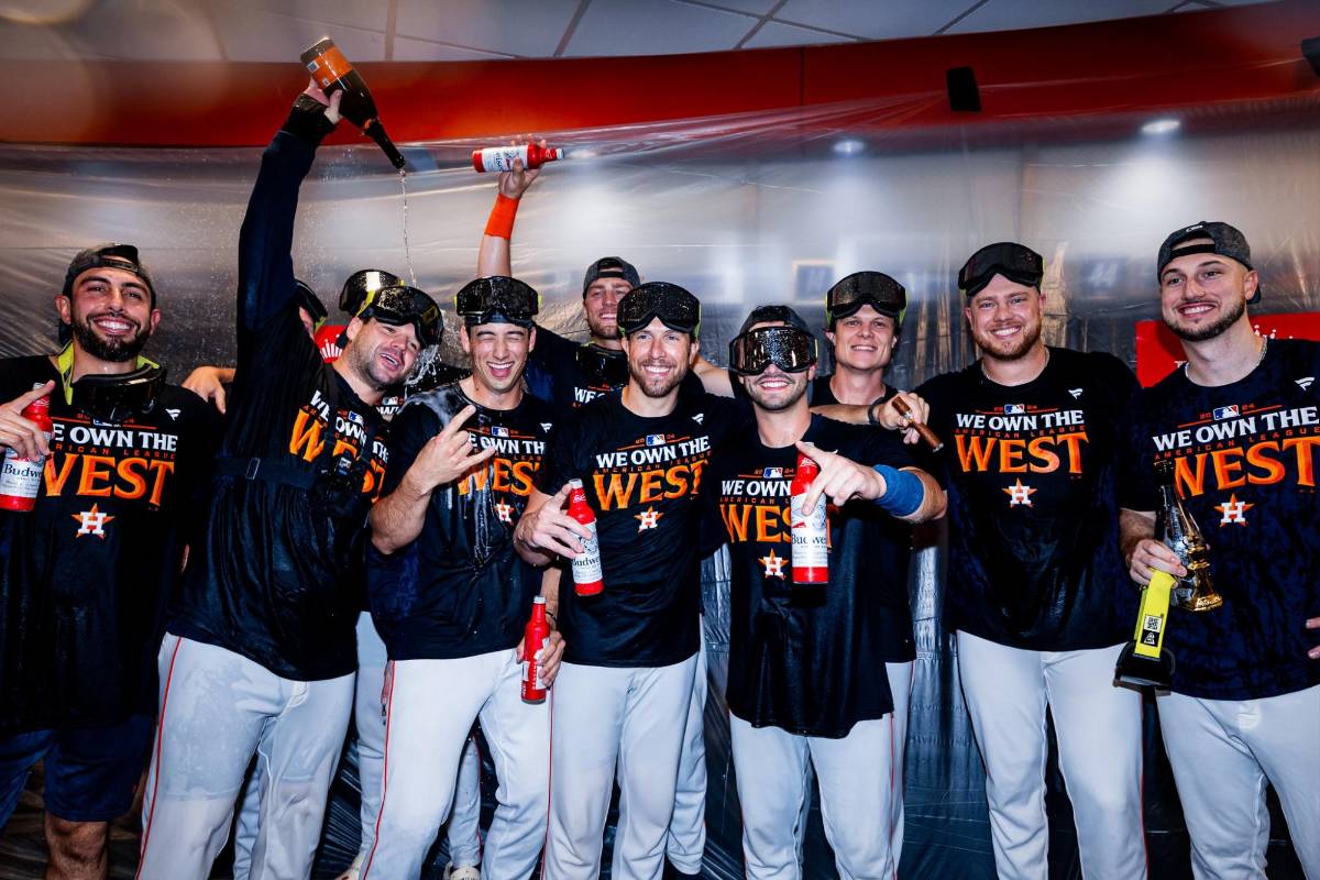 Mauricio Dubón recibió sorpresa y Astros de Houston desatan locura en celebración tras ganar división oeste en MLB