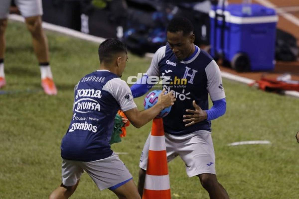 ¿Coito con un 4-3-3? Así fue el último entreno de Honduras antes del juego con Costa Rica