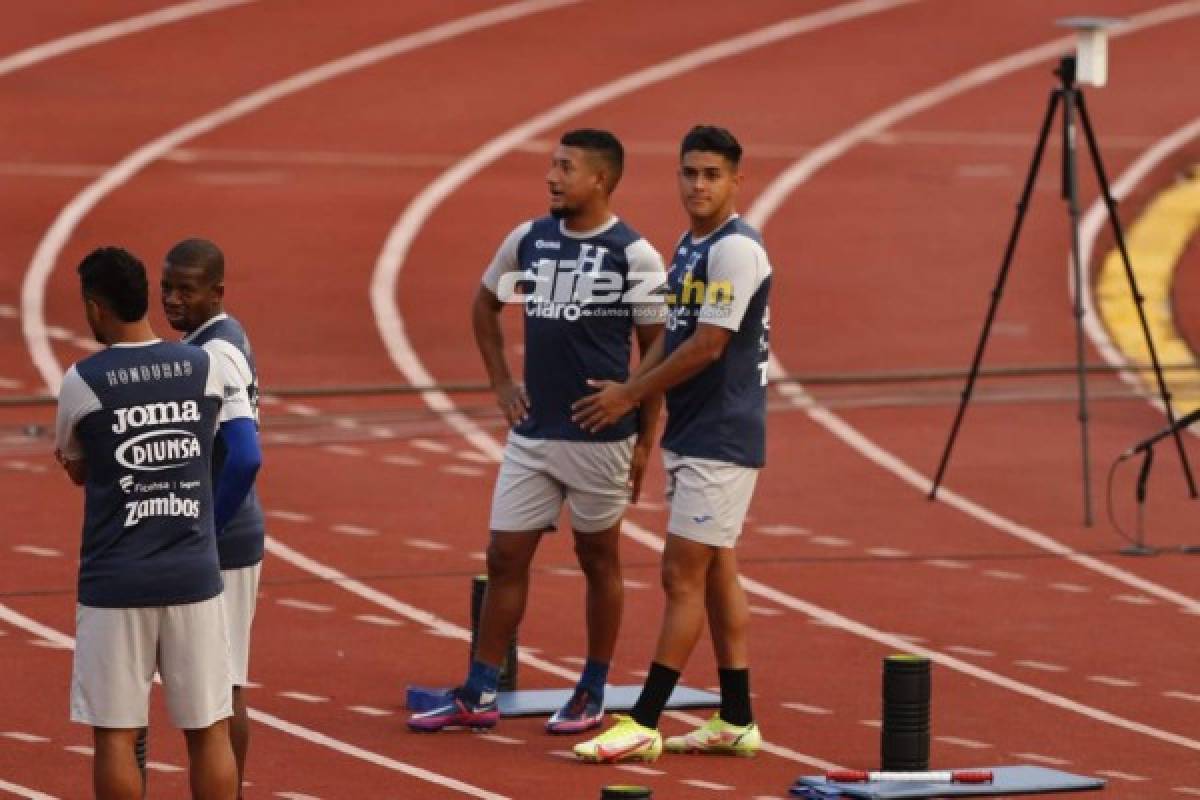 ¿Coito con un 4-3-3? Así fue el último entreno de Honduras antes del juego con Costa Rica