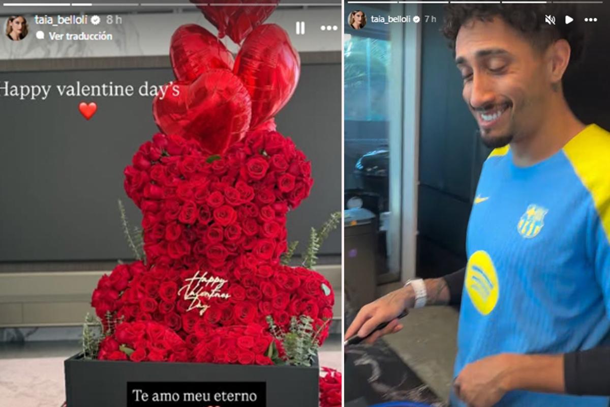 Vinicius sorprende a Virgnia tras su doblete con Real Madrid y Raphinha dio el mejor regalo: así fue el San Valentín los cracks