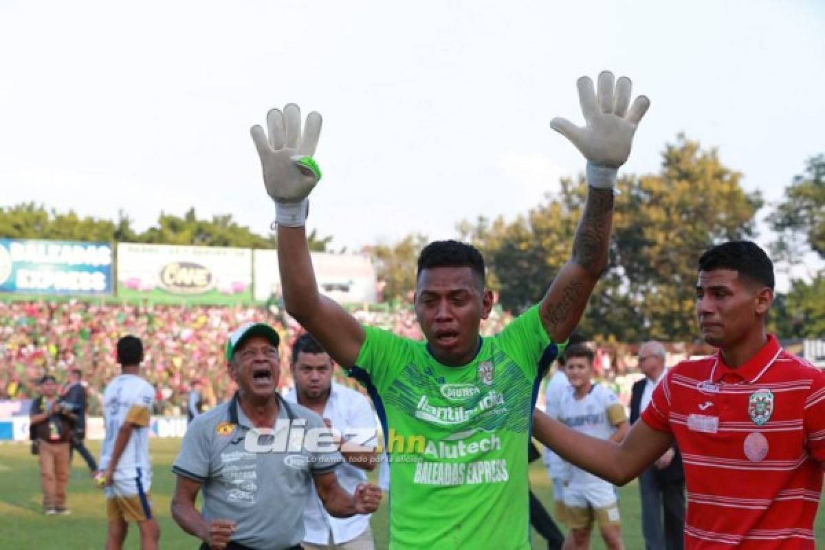 ¡Abrazos, lágrimas y besos! Eufórico festejo del Marathón tras coronarse campeón