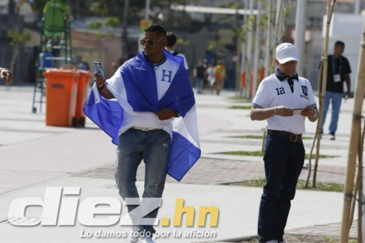 Así se vive el ambiente previo al juego Honduras vs Argelia
