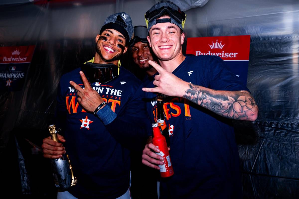 Mauricio Dubón recibió sorpresa y Astros de Houston desatan locura en celebración tras ganar división oeste en MLB