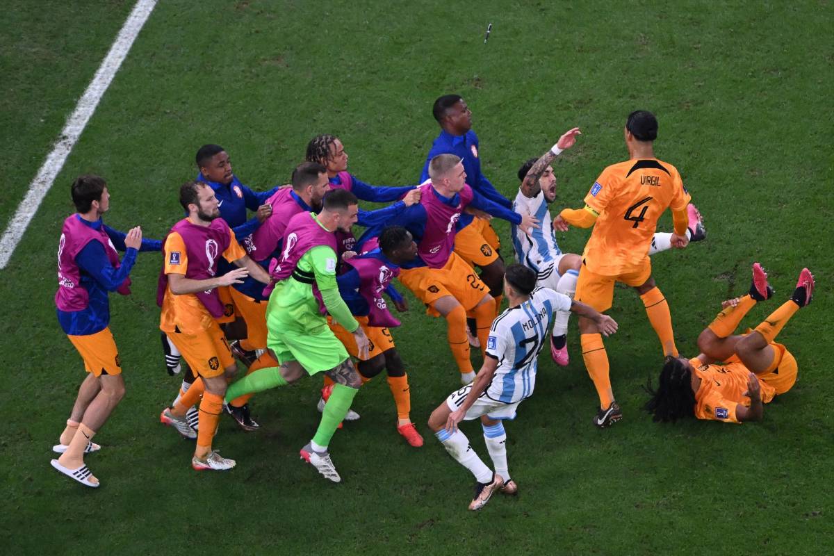 FOTOS: el desafiante festejo de Messi tras su récord, Antonella la goza en el palco, tremendo zafarrancho y Argentina explota