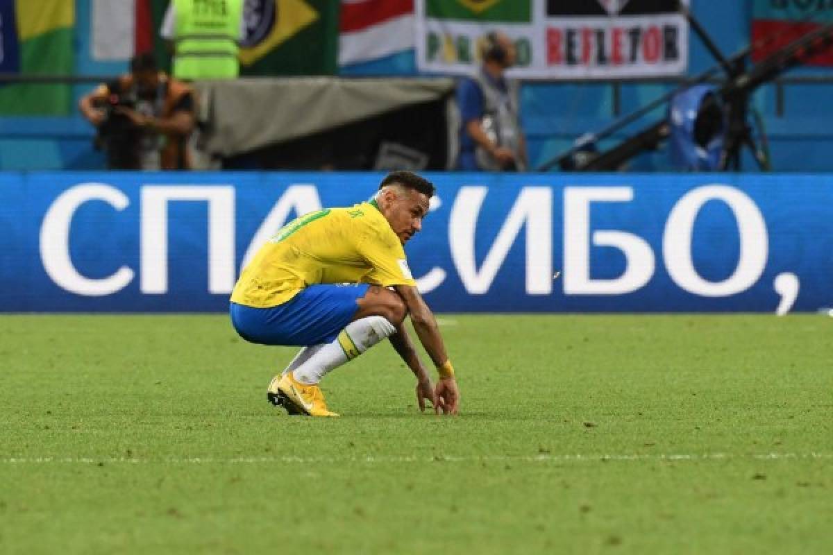 NO SE VIO EN TV: Desgarrador llanto de los brasileños; bronca entre Neymar y figura belga