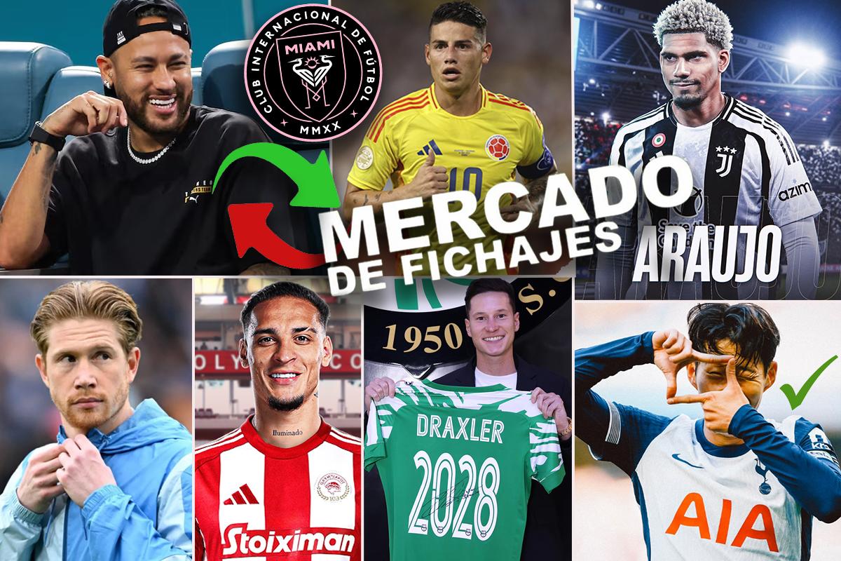 Neymar y James Rodríguez agitan el mercado de fichajes; Barcelona empezó a moverse por un delantero de 50 millones