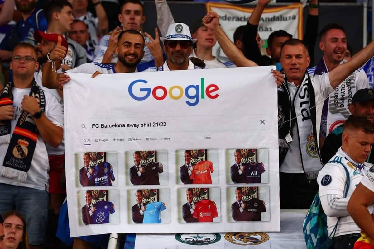 NO SE VIO EN TV del Real Madrid campeón de la Supercopa: Ancelotti lo sentencia y dura pancarta contra Barcelona; no se olvidan de Mbappé